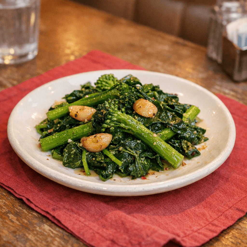 Broccolini & Spinach w/ Roasted Garlic