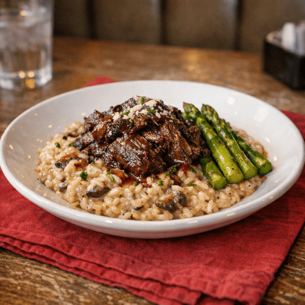 Burgundy Beef Risotto