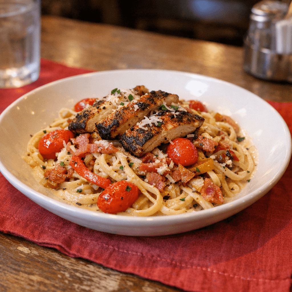 Chicken & Bacon Linguini