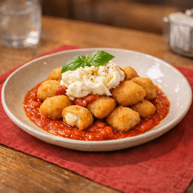 Fried Stuffed Gnocchi