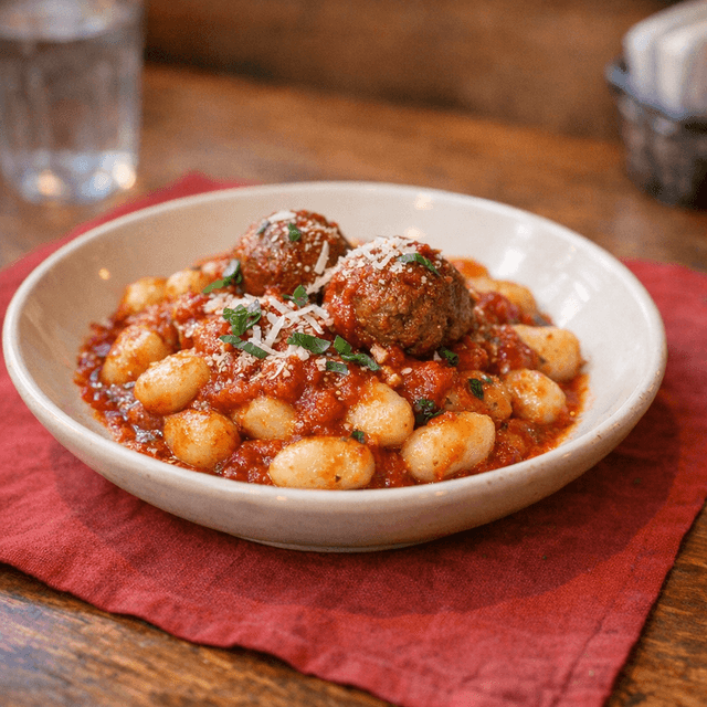Gnocchi Di Patate : Sausage or Tomato Choice