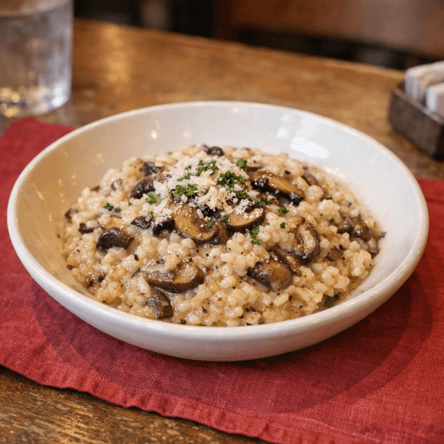 Mushroom Truffle Risotto