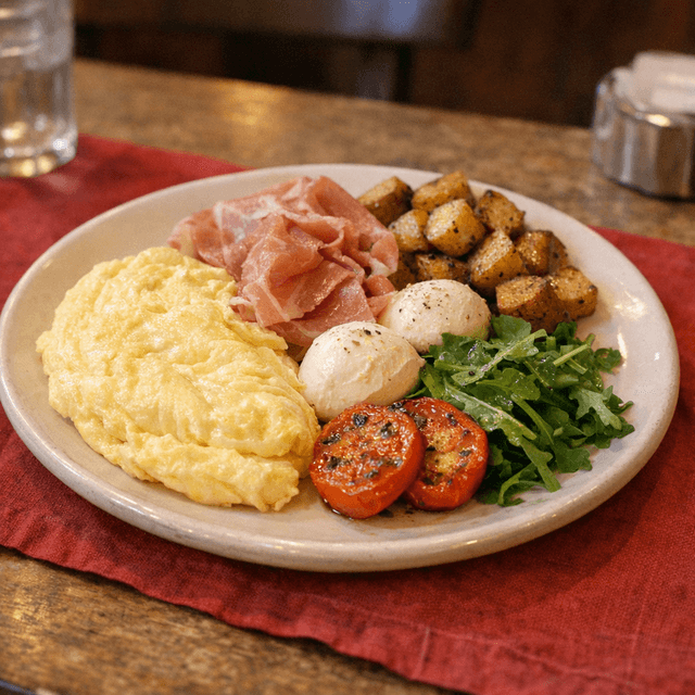Omelette : Prosciutto & Mozzarella